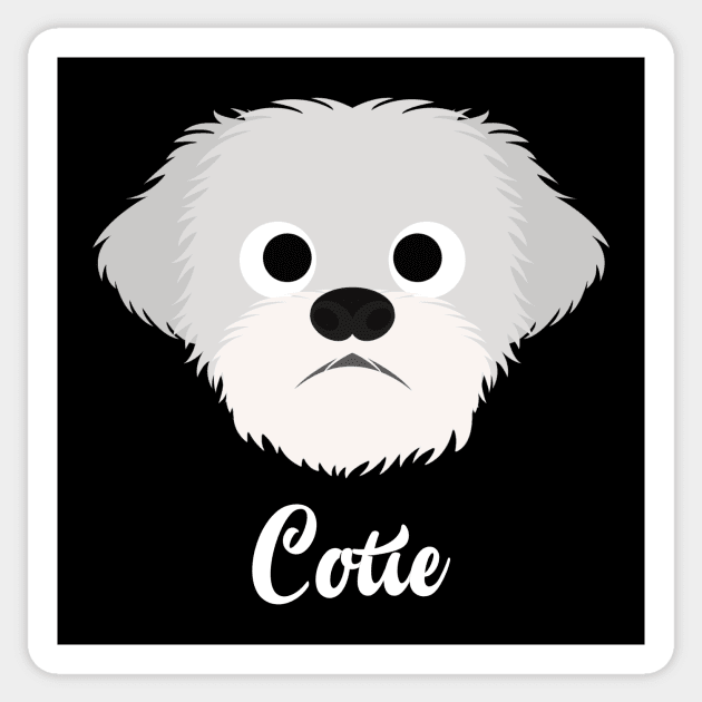 Cotie - Coton de Tulear Sticker by DoggyStyles